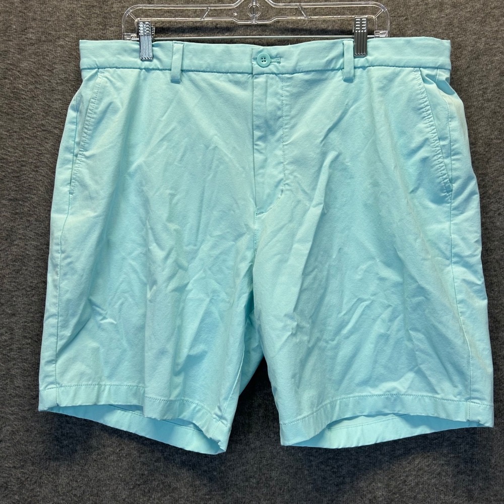 Vineyard Vines Performance Breaker Shorts Mens 38 Light Blue Stretch Golf 8"